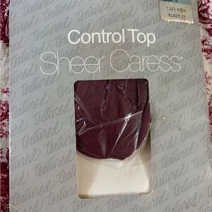 Vintage Deadstock Sheer Caress Raisin color Shapewear Intimates Control Top